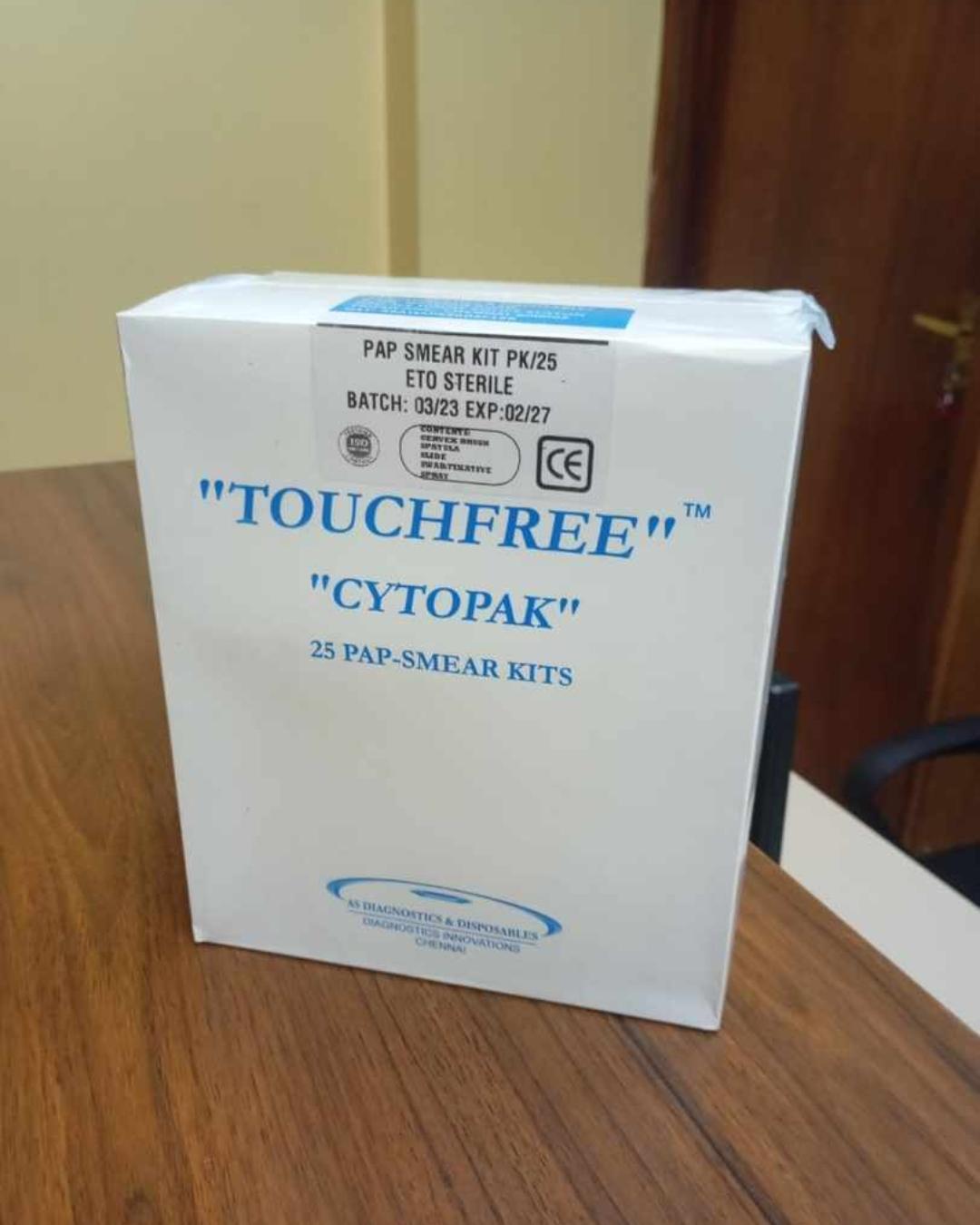 TouchFree CytoPak Pap Smear Kit – Sterile, Single-Use Collection Kit (Pack of 25)